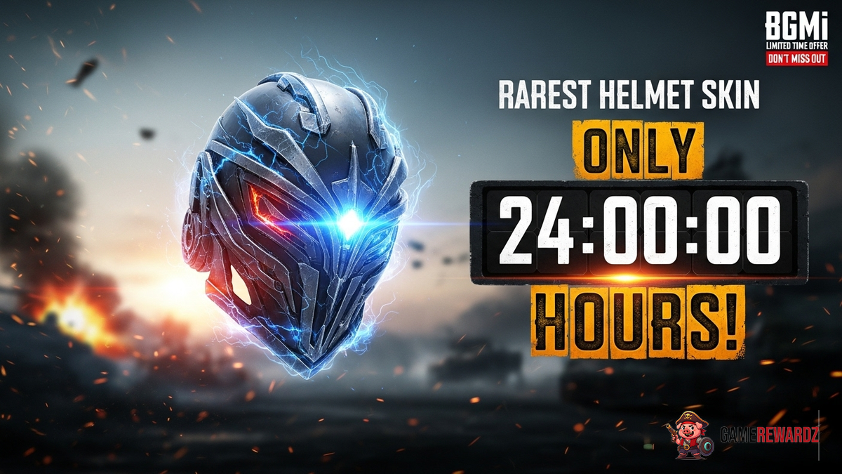 BGMI: The Rarest Helmet Skin – Only 24 Hours!